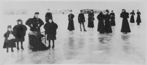 Skating party at Ft. Keogh, Montana - circa 1890